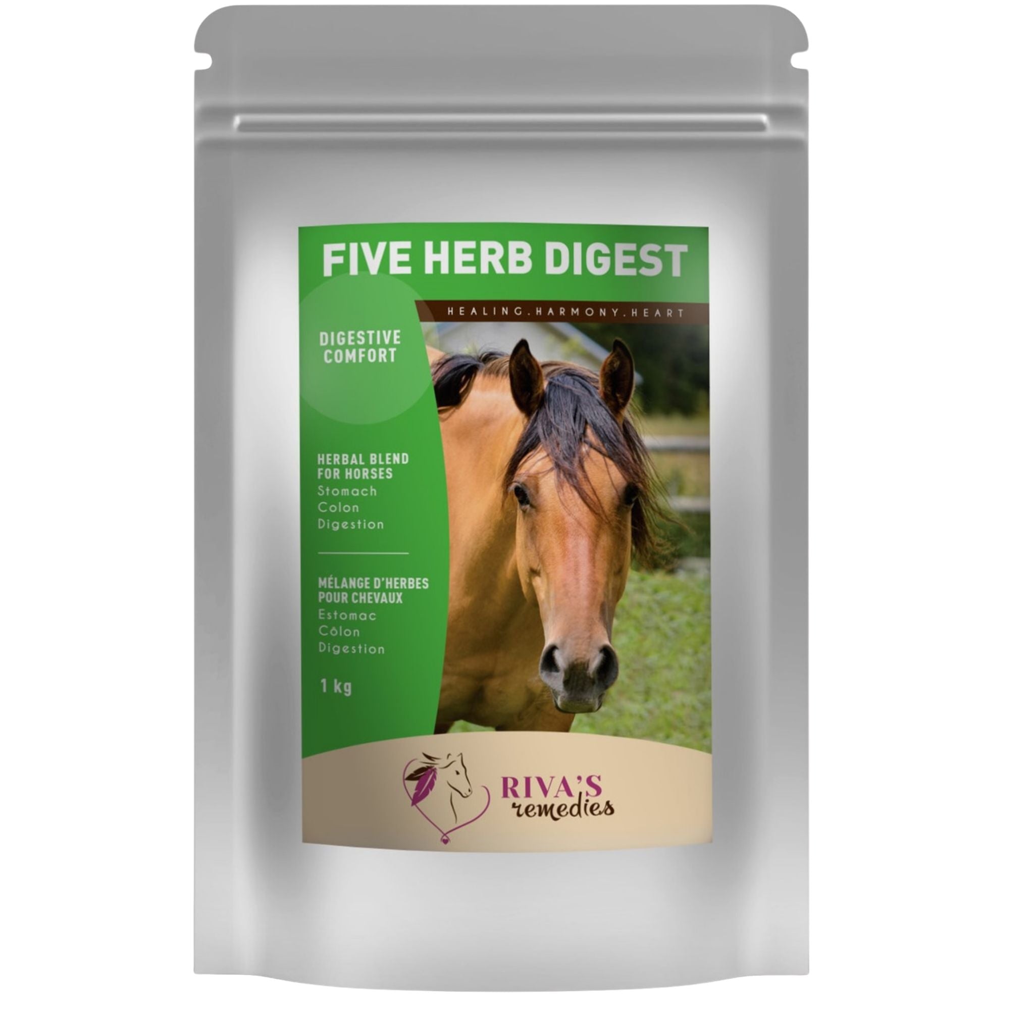 Five Herb Digest 1kg — mélange de plantes digestion cheval Canada