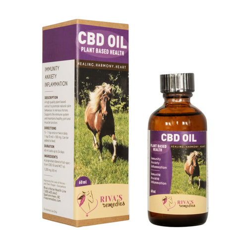 CBD Oil  pour les chevaux produits naturels Riva's