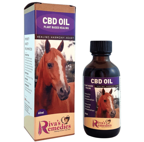 CBD Oil Riva's 60ml - complement naturel douleur arthrite sarcoïdes cheval Canada-Québec- EquiHolistik