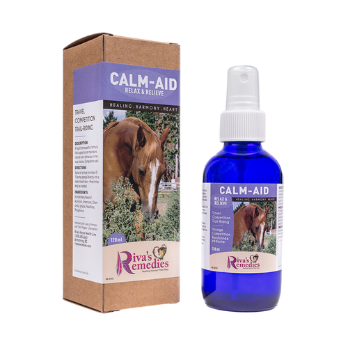 Calm-Aid 120ml spray - remede homeopathique calme anxiete cheval transport competition Quebec