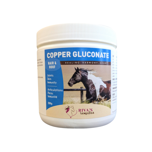 Copper Gluconate — Riva's Remedies | Minéral naturel pour chevaux