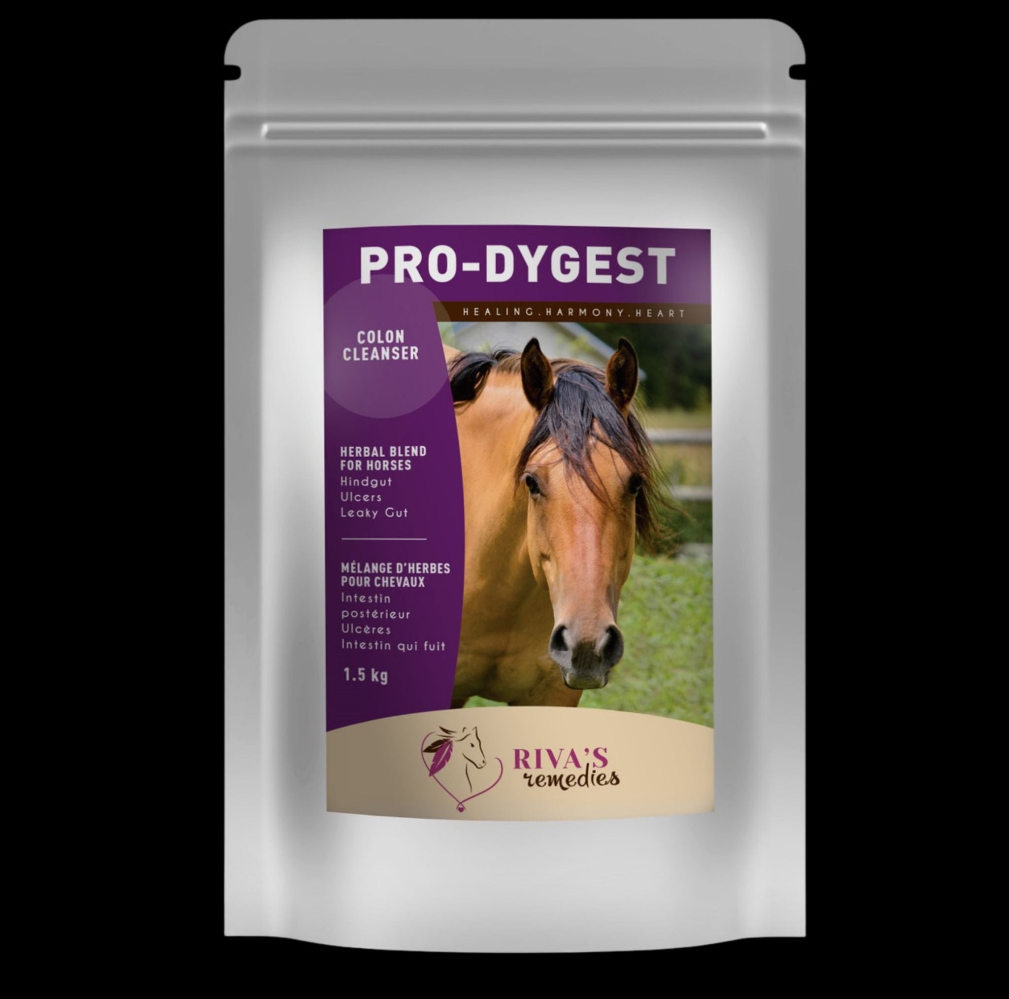 Pro-Dygest 1.5kg - complement naturel detox intestinale cheval Quebec EquiHolistik