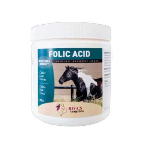 Acide folique cheval 100g - complement naturel digestion respiration Riva Remedies Quebec