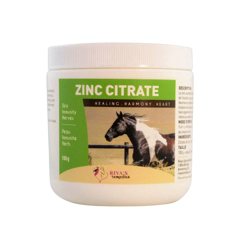Citrate de zinc cheval 200g - complement naturel sabots sante equine Canada EquiHolistik